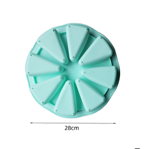 Moule à pizza rond en silicone antiadhésif, résistant à la chaleur, écologique et jetable, pour gâteaux en tranches, outil de cuisson DIY - Product Image 6