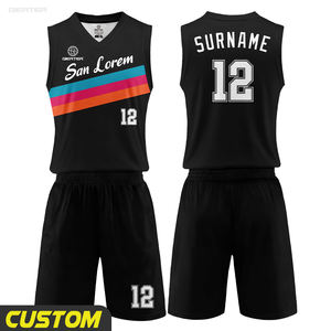 Новейший дизайн: комплект баскетбольной формы (джерси и шорты) для тренировок, быстросохнущий, для команды, с возможностью индивидуального заказа, двусторонний - Product Image 1