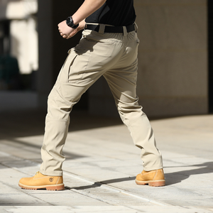 Men's <strong>Elastic</strong> Tactical Cargo Pants High Quality Waterproof Hiking Multi Functional Pockets Security <strong>Work</strong> Pants <strong>Trousers</strong> - Product Image 2