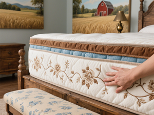 Phong cách nông thôn đầy đủ vua nữ hoàng Kích thước sang trọng bán buôn nhà máy tùy chỉnh chỉnh hình nén cao cấp gel bọt mùa xuân nệm - Product Image 3