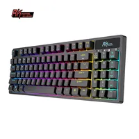 Royal Kludge-لوحة مفاتيح ألعاب ميكانيكية, مخصصة ، تحتوي على 89 مفتاح ، USB ، RGB ، مناسبة للألعاب
