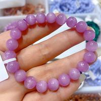 Perles rondes lisses en œil de chat de Kunzite de Madagascar de haute qualité en gros pour la fabrication de bijoux