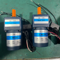Motor pengatur kecepatan Ac, 120W 90mm ukuran Output kecepatan 3 ~ 500rpm/menit dengan pengontrol Motor variabel induksi Ac