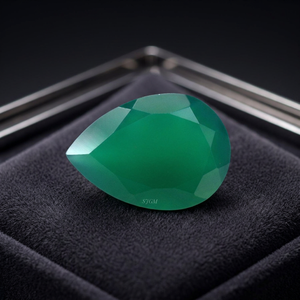 Piedras Preciosas Sueltas Facetadas de Ónix Natural Verde/Rojo/Negro, Corte Pera de 7x10 mm, Certificado IGI, Precio de Fábrica al por Mayor, Alta Calidad, 2.00 - Product Image 3