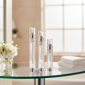 ขวดพลาสติกเปล่าขนาด 5 มล. 10 มล. 15 มล. สำหรับเครื่องสำอาง ขวดเข็มน้ำแบบอัลตราโซนิก ขวดสำหรับดูแลผิวหน้า ครีมบำรุงรอบดวงตา ขวดแบบไม่มีอากาศ - Product Image 1