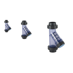 Válvula <span class=keywords><strong>de</strong></span> <span class=keywords><strong>PVC</strong></span> Transparente Roscada <span class=keywords><strong>de</strong></span> 1/2 a 4 Pulgadas, Filtro Tipo Y para Tuberías <span class=keywords><strong>de</strong></span> la Industria Química - Product Image 3