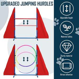 <span class=keywords><strong>Tunnel</strong></span> d'équipement d'agilité pour chien de combinaison de couleurs personnalisées ensemble de saut d'agilité pour chien de compagnie en plein air parcours d'obstacles pour la formation - Product Image 4