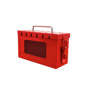 중국 로토 그룹 스틸 락 박스 락아웃 태그아웃 키트 박스 레드/블랙 M-S01 (안전용) - Product Image 5