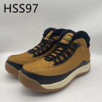ZYF, Bottes de randonnée mi-montantes en cuir Crazy Horse marron, application polyvalente, semelle ultra anti-choc, chaussures de travail pour hommes HSS374