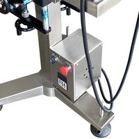 Machine de transfert à courroie double réglable en vitesse, de type suspendu, pour la production de PVC, PU et nylon, avec système de serrage de bouteilles