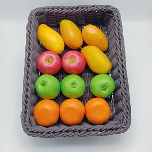 Fornitore all'ingrosso cestino quadrato in <span class=keywords><strong>vimini</strong></span> intrecciato in plastica rattan cestino per mobili per la casa negozio di stoccaggio cestino in rattan per esposizione di frutta - Product Image 3