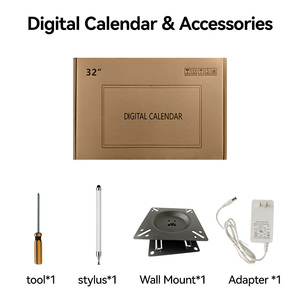<b>Wall</b> Digital Calendar 21.5 Inch Smart Touchscreen HD Electronic Clock With Elevator Use Customized Large <b>Display</b> 21.5/23.8/32-in - Product Image 4