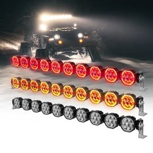 Barra LED Modular Impermeable para Techo, Combinación de Colores Rojo, Amarillo y Ámbar, 42, 50 y 52 Pulgadas, para Vehículos Todoterreno, Camiones y Cuatrimotos - Product Image 3