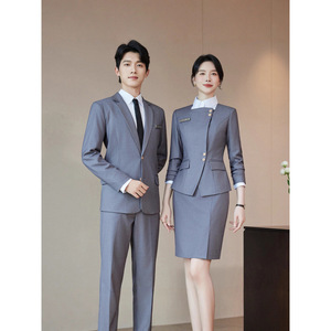 Unisex Professional Three Piece Suit Set Long Sleeve Polyester Workwear For Commute Spring 2026 - Product Image 3