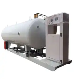 lpg skid mounted price 10t LPG gas cooking filling plant for cars