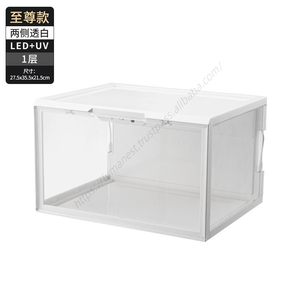 Boîte de rangement à chaussures LED transparente personnalisée, empilable, à ouverture latérale, en plastique acrylique, vente en gros, très demandée - Product Image 3