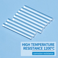 Haute pureté polissage silice fondue clair haute transmission de la lumière guide de la lumière verre de quartz tiges de fibre optique