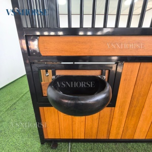 Panneaux de façade de box à chevaux préfabriqués de luxe, porte coulissante durable, box préfabriqués pour chevaux, kits de granges équestres - Product Image 5