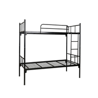 Lits superposés à cadre avec échelle pour l'école bon marché Heavy Duty Double Decker Metal Steel Modern Iron Frame Bedroom Bedroom Beds Support 50pcs