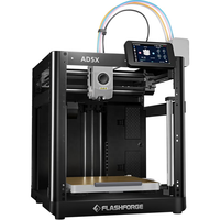 FLASHFORGE AD5X Printer 3D FDM Multi-Warna Kecepatan Tinggi 600mm/s Auto Leveling Core XY