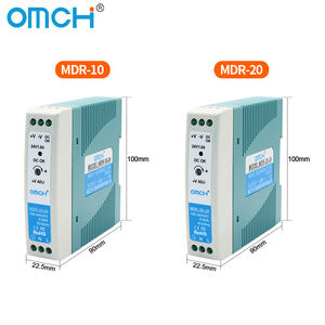 OMCH MDR Serie Din-Rail SMPS 10W 20W 40W 60W 100W 12V 24V 48V AC DC Fuente de alimentación conmutada industrial personalizable - Product Image 3