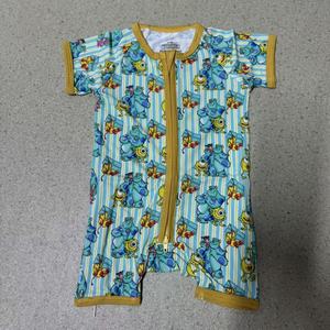 Pyjama bébé en bambou biologique avec fermeture éclair, barboteuse personnalisée, combinaison pour nouveau-né, vêtements de nuit pour bébé, grenouillère pour nourrisson - Product Image 5