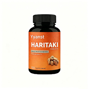 Comprimés de poudre de Haritaki de haute qualité, marque privée, favorisent la gestion du poids et la santé du système digestif, et réduisent la chute des cheveux. - Product Image 1