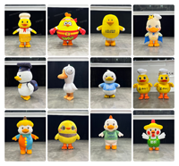 Costume gonflable amusant de poulet/canard de dessin animé, costume publicitaire gonflable en peluche, costume de marche gonflable d'animal, mascotte gonflable personnalisée