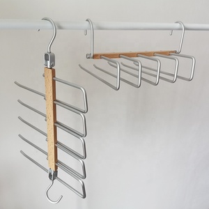 LOW MOQ Space Saving Closet Hangers 5 Layers 2 Uses Multi Functional Pants Rack