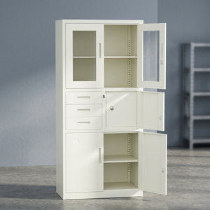 Modern steel-made <b>lockable</b> filing <b>cabinet</b> 3 drawers financial documents accounting storage school hotel office <b>cabinet</b> - Product Image 1