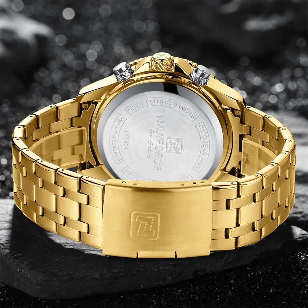 naviforce 9234 hombres originales reloj de cuarzo digital reloj masculino  fecha semana deporte marca superior lujo impermeable led reloj de pulsera  nuevo