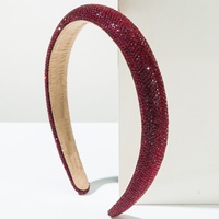 Serre-têtes simples et scintillants en cristal, finement rembourrés, accessoires de fête de Noël, bandeaux festifs pour femmes
