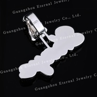 Pendentif lettre personnalisé en moissanite VVS, testée au diamant à 100% en usine, style Iced Out, en argent S925, or massif 9k 10k 14k 18k