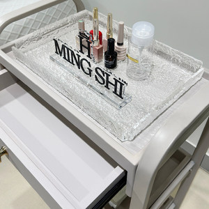 <b>White</b> Salon Trolley Rolling Cart with <b>Drawer</b> and 3 Tier <b>Storage</b> for Beauty Spa Hair Studio - Product Image 4