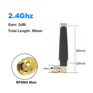 2.4GHz 5GHz băng tần kép omni-directional 3dBi Gain Wifi Antenna cho Wi-Fi BLE ZigBee RFID chủ đề IOT giao thức dọc - Product Image 3