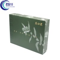Caja de Regalo Reutilizable con Tapa Verde, Impresión de Logotipo Personalizado, Empaque para Regalos Navideños o Productos Cosméticos