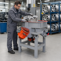 Machine à polir les jantes vibratoire avec cuve de 760 mm pour l'aluminium, le polissage miroir des moyeux de voiture, le débavurage et la rénovation en atelier