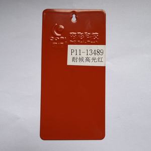 Revêtement en poudre époxy thermodurcissable par pulvérisation électrostatique rouge à haute brillance, adapté à une utilisation en extérieur, prise en charge de la <span class=keywords><strong>couleur</strong></span> Pantone - Product Image 1