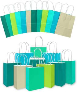 Bolsas de Compras Personalizadas de Papel Kraft Reciclable, Aptas para Alimentos, con Asa, para Promoción Comercial y Exposiciones - Product Image 2