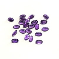 Vivaaz Gems Certifié IGI Améthyste Naturelle Africaine de Grade AAA 4x6mm Ovale Facettée Calibrée pour la Fabrication de Bijoux 100%