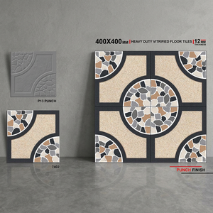 Prix de gros attractif : Carreaux de porcelaine numérique effet pierre rustique 40x40cm (400x400mm) pour revêtements de sol extérieurs, jardins et balcons - Product Image 6