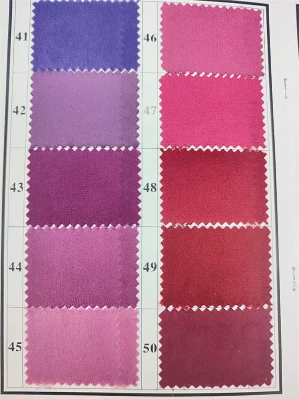 plain velvet color card