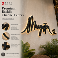 Letras Luminosas Acrílicas con Retroiluminación LED, Alimentación por Batería/Enchufe, Control Remoto para Dirección y Publicidad en Bares, Hoteles y Tiendas