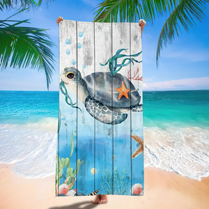Telo Mare in Microfibra <span class=keywords><strong>Serie</strong></span> Tartaruga Marina, Stampa Digitale Animali Marini, Anti-Sabbia, Asciugatura Rapida, Assorbente, per Spiaggia e Viaggi - Product Image 3