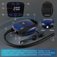 Pression Max 20PSI Polotrag Puissance De Voiture Filaire Numérique 12V DC Électrique Sup Pompe À Air Gonfleur Planche De Surf Stand Up Paddle Board Pompe