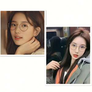 Gafas de Computadora Redondas de Metal Retro 2025 para Hombre y Mujer, Gafas Ópticas con Bloqueo de Luz Azul, Monturas de Gafas para Mujer - Product Image 3