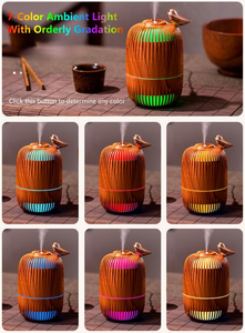 Mini lampe de nuit ultrasonique USB, diffuseur d'huiles essentielles, humidificateur d'air ultrasonique, diffuseur d'arômes à lumière douce, humidificateur - Product Image 4