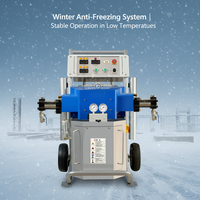 Machine à pulvériser de la mousse de polyuréthane et de polyurée à air comprimé avec pompe à moteur et PLC pour l'étanchéité et l'isolation