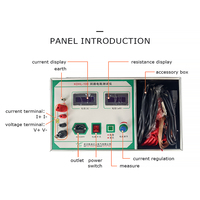 Microohmímetro de 100A, Probador de Resistencia de Contacto de Bucle, Microohmímetro Digital de Baja Resistencia para Probar Interruptores de Alto Voltaje y Disyuntores