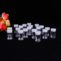Bahan berkualitas tinggi transparan 5 ml 5 ml kecil Mini Travel ukuran saku Vitamin kesehatan pena ramping panjang tabung pil PS bening botol pil